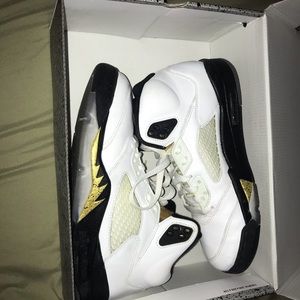 Air Jordan retro 5 Olympic gold